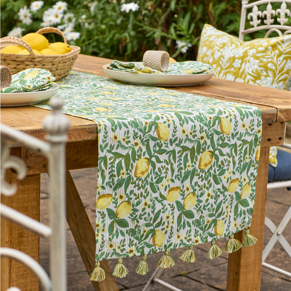 Walton & Co Lemon Table Runner